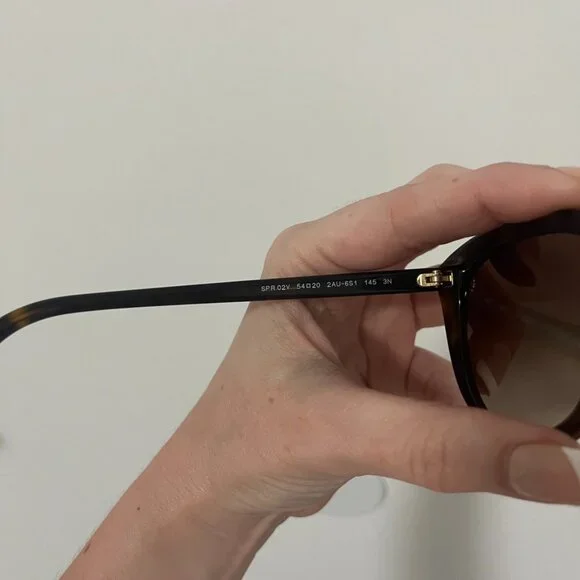 Prada Black Cat Eye Acetate Sunglasses with Case - Picture 6 of 7